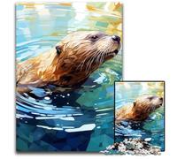 Puzzle 1000 pièces pour Adultes, Motif Phoque coloré, idéal pour la décoration intérieure, l'entraînement cérébral et Les Cadeaux de Noël 50x75cm/19,68x29,52 Pouces.