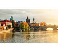 Puzzle 1000 pièces pour Adultes, Motif Prague, décoration à Assembler, Jeu et Jouet pour développer la créativité et la résolution de problèmes (26 x 38 cm).