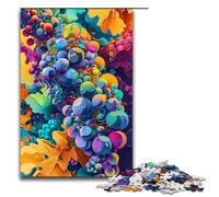 Puzzle 1000 pièces pour Adultes Motif psychédélique coloré avec Raisins de l'Oregon Jeu Pratique décoration d'intérieur Unique et Cadeaux 1000 pièces (75 x 50 cm)