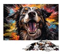Puzzle 1000 pièces pour Adultes Motif psychédélique coloré Jeu éducatif Cadeau de Noël ou d'anniversaire pour Adolescents de 14 Ans et Plus 1000 pièces (38 x 26 cm)
