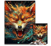 Puzzle 1000 pièces pour Adultes, Motif Renard coloré, idéal pour Un Divertissement Relaxant, Un Cadeau de Noël ou Une décoration d'intérieur 50x75cm / 19,68x29,52 Pouces.