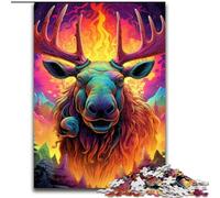 Puzzle 1000 pièces pour Adultes, Motif Renne, idéal pour Les Adolescents et Les familles, idéal pour Les fêtes (Taille 50x75cm)