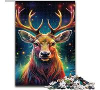 Puzzle 1000 pièces pour Adultes, Motif Renne, pour Adolescents et familles, idéal pour décorer et stimuler Le Cerveau (Taille : 50x75cm)