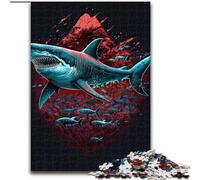 Puzzle 1000 pièces pour Adultes, Motif Requin, Puzzle coloré pour Adultes, pour Les fêtes, Jouet éducatif, Taille 50x75cm
