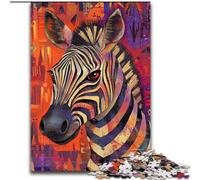 Puzzle 1000 pièces pour Adultes, Motif zèbre, idéal pour Les Amoureux, idéal pour Noël, Le Nouvel an ou la Saint-Valentin (Taille 50x75cm)