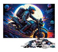 Puzzle 1000 pièces pour Adultes, Moto Cool en Carton, idéal pour Les Amoureux, Cadeau Parfait pour Noël, Le Nouvel an, la Saint-Valentin 26x38cm / 10,23x14,96 Pouces