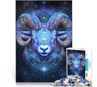 Puzzle 1000 pièces pour Adultes Mouton du Ciel étoilé Compétition de Vitesse Manuelle Renforcer l'amour Entre Les Couples 75x50cm