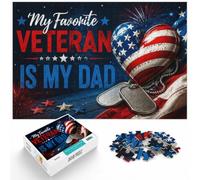 Puzzle 1000 pièces pour Adultes, My Favorite Veteran is My Dad | Pour les w nds tranquilles : ce puzzle 1000 pièces pour adultes peut se faire seul ou se partager.