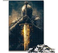Puzzle 1000 pièces pour Adultes - Mystérieux Chevalier - Parfait pour s'amuser en Famille à Noël, Thanksgiving, Les Anniversaires et Pâques - 50x75cm