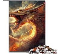 Puzzle 1000 pièces pour Adultes Mystérieux Dragon Chinois Un Casse-tête Stimulant pour Les Adolescents Parfait pour la décoration intérieure ou comme Cadeau (Taille 26x38cm)