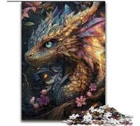 Puzzle 1000 pièces pour Adultes Mystérieux Dragon Volant Idéal pour Les Adolescents, Les Liens familiaux, Les Casse-têtes et Les décorations d'intérieur à Faire soi-même (Taille 50x75cm)