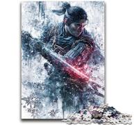 Puzzle 1000 pièces pour Adultes, mystérieux Ninja samouraï, Cadeau d'anniversaire, décoration Murale pour Adolescents de 14 Ans et Plus (50x75cm)