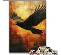 Puzzle 1000 pièces pour Adultes Mysterious Eagle, idéal pour s'amuser en Famille à Noël, Thanksgiving, Les Anniversaires et Pâques (Taille 26x38cm)