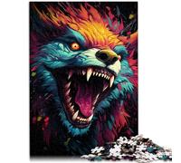 Puzzle 1000 pièces pour Adultes Mysterious Painting Beast pour Jigsaw Puzzle 26x38cm est idéal comme Cadeau pour Toute la Famille