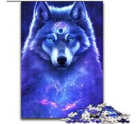 Puzzle 1000 pièces pour Adultes Mystic Space Wolf en Carton, Taille 26x38cm, Parfait pour Les Adolescents et Les collectionneurs, idéal pour la décoration intérieure et comme Cadeau de Voyage