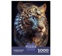Puzzle 1000 Pièces pour Adultes Mystical Cosmic Tiger Puzzle pour Adultes - Jeux Amusants, Analyse Et Logique - Idéal comme Cadeau pour Toute La Famille 70x50cm/1000pcs