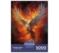 Puzzle 1000 Pièces pour Adultes Mystical Phoenix Bird Puzzle Casse-tête Jeu De Réflexion Cadeau pour Femmes Difficile Et Stimulant 70x50cm/1000pcs