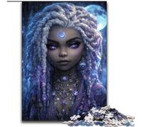 Puzzle 1000 pièces pour Adultes Mystical Spirit Girl, à partir de 14 Ans Un Jeu Stimulant à Offrir à Toute la Famille et aux Amis (Taille 26x38cm)
