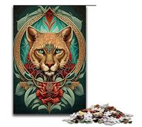 Puzzle 1000 pièces pour Adultes Mysticisme du couguar Jeu de Manipulation Décoration et Cadeau Uniques 75x50cm