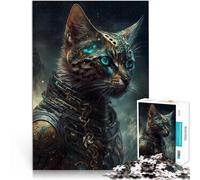 Puzzle 1000 pièces pour Adultes “Mythologie du Chat du Bengale” Fait de Papier，Convient aux Personnes âgées de 14 Ans et Plus Décoration d'intérieur Liste de souhaits avec Le Père Noël。