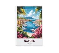 Puzzle 1000 pièces pour Adultes, Naples (Italie), Puzzle Stimulant, Jeu de Puzzle pour Toute la Famille (Femmes et Hommes), 52 x 38 cm