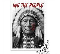 Puzzle 1000 pièces pour Adultes, Native American Chief 'We The People'