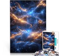 Puzzle 1000 pièces pour Adultes Nébuleuse Cosmique Compétition de Vitesse Manuelle avec des pièces de Formes aléatoires entièrement imbriquées 75x50cm