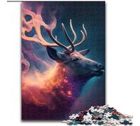 Puzzle 1000 pièces pour Adultes Nébuleuse du cerf Puzzles Difficiles pour Adultes Idéal pour Les Amoureux, Cadeau Parfait pour Noël, Nouvel an, Saint-Valentin Taille : 38x26cm