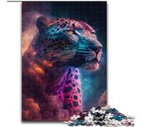 Puzzle 1000 pièces pour Adultes Nébuleuse du Léopard Puzzle en Bois Taille 50x75cm Cadeau de Vacances idéal pour Noël, Halloween, Pâques, Le Nouvel an