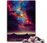 Puzzle 1000 pièces pour Adultes Nébuleuse Montagne Anti-Stress Défi Difficile Convient pour la décoration de Bureau 50x75cm
