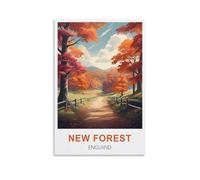 Puzzle 1000 pièces pour Adultes New Forest England, Puzzle Durable pour Adolescents, Cadeau, Puzzle Classique, défi cérébral, Jeu Difficile, 52 x 38 cm