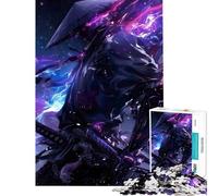 Puzzle 1000 pièces pour Adultes Ninja Samurai Galaxy Défi éducatif Une œuvre d'art Jouet Anti-Stress pour Les 14 Ans et Plus (38x52cm)