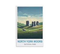 Puzzle 1000 pièces pour Adultes, North York Moors National Classic Brain Challenge, Jeu Difficile et Stimulant 38 x 26 cm