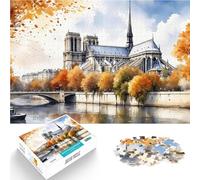 Puzzle 1000 pièces pour Adultes Notre Dame de Paris Jouets de Jeu pour Cadeau Familial est idéal comme Cadeau pour Toute la Famille 50x70cm