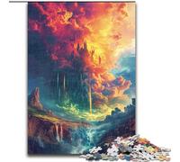 Puzzle 1000 pièces pour Adultes, Nuages Arc-en-Ciel, en Carton, Casse-tête Stimulant pour Adolescents, Divertissement en Famille, décoration d'intérieur à Faire soi-même, 1000 pièces(26x38cm)