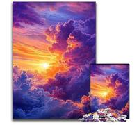 Puzzle 1000 pièces pour Adultes, Nuages, Puzzle en Bois, Cadeau à Faire soi-même, Amusant, adapté à la Maison, au Salon, au Bureau, décoration 50x75cm