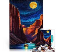 Puzzle 1000 pièces pour Adultes Nuit au Grand Canyon pour Le Jeu éducatif Challenge Toy Car C'est Un pour Toute la Famille 52x38cm