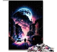 Puzzle 1000 pièces pour Adultes Nuit Incroyable en Bois, Un pour s'amuser en Famille 50x75cm Jouet éducatif pour Adolescents, décoration de Bureau à Domicile