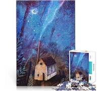 Puzzle 1000 pièces pour Adultes Nuits étoilées Difficile à réaliser mais Amusant et Humoristique Super Cadeau 52x38cm
