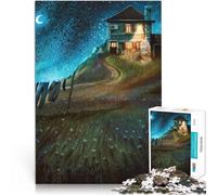 Puzzle 1000 pièces pour Adultes Nuits étranges Fabriqué en Carton pour Les 14 Ans et Plus Jouet éducatif pour Apprendre Cadeaux pour Les Amis et la Famille。Taille：26x38cm/10.24x14.96pouce