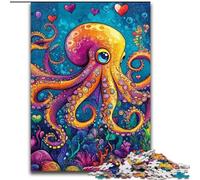 Puzzle 1000 pièces pour Adultes Ocean Octopus Puzzle 1000 pièces Cadeau de Noël, idéal pour Bureau, Chambre, Salon (Taille 50x75cm)