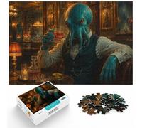 Puzzle 1000 pièces pour Adultes, Octopus Bartender Serving Drinks | Pour une longue soirée puzzle après le travail : Puzzle adulte 1000 pièces ; pour une activité tranquille chez soi.
