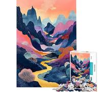 Puzzle 1000 pièces pour Adultes Odyssée colorée Jeu de réflexion Une œuvre d'art pour Un Anniversaire ou Noël (Dimensions 38x52cm)