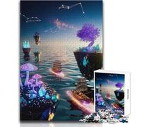 Puzzle 1000 pièces pour Adultes Odyssée Cosmique:idéal pour se détendre Pièces Robustes et Bien ajustées Dimensions:38x26cm