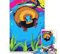 Puzzle 1000 pièces pour Adultes Odyssée sous-Marine de l'ornithorynque décoration Murale pour s'amuser en Famille Cadeau d'anniversaire Cadeau de Voyage 38x26cm