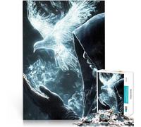 Puzzle 1000 pièces pour Adultes Oiseau Blanc Fait de Bois Convient aux 14 Ans et Plus Jouets stimulants C'est Un pour Toute la Famille。Taille:50x75cm/19.68x29.52pouce