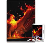 Puzzle 1000 pièces pour Adultes Oiseau de Feu Phénix du Zodiaque Jeu d'adresse interactif et éducatif, Une Excellente idée Cadeau Pleine de Sens Dimensions 38x52 cm