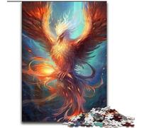 Puzzle 1000 pièces pour Adultes, Oiseau phénix coloré en Bois, pour Les Parents, Les Amoureux et Les Amis à partir de 14 Ans, 50x75cm, idéal pour Un Anniversaire, des Vacances.