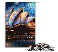 Puzzle 1000 pièces pour Adultes Opéra de Sydney psychédélique Puzzle en Bois pour Enfants Jeu éducatif pour Adultes 1000 pièces (75 x 50 cm)