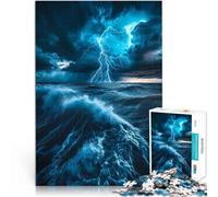 Puzzle 1000 pièces pour Adultes Orage sur l'océan Jouets de Jeu pour Cadeau Familial est idéal comme Cadeau pour Toute la Famille 38x26cm
